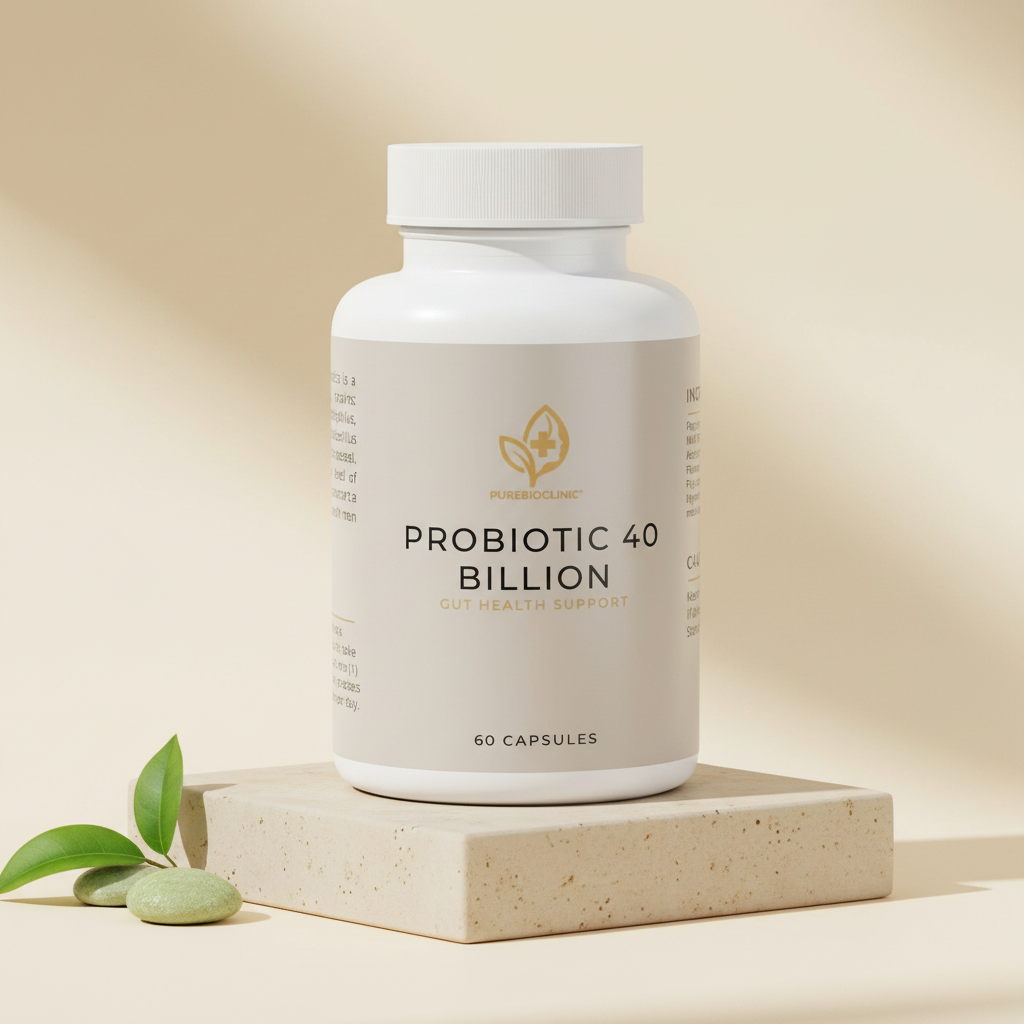 PureBioClinic Probiotic 40 Billion capsule bottle hero