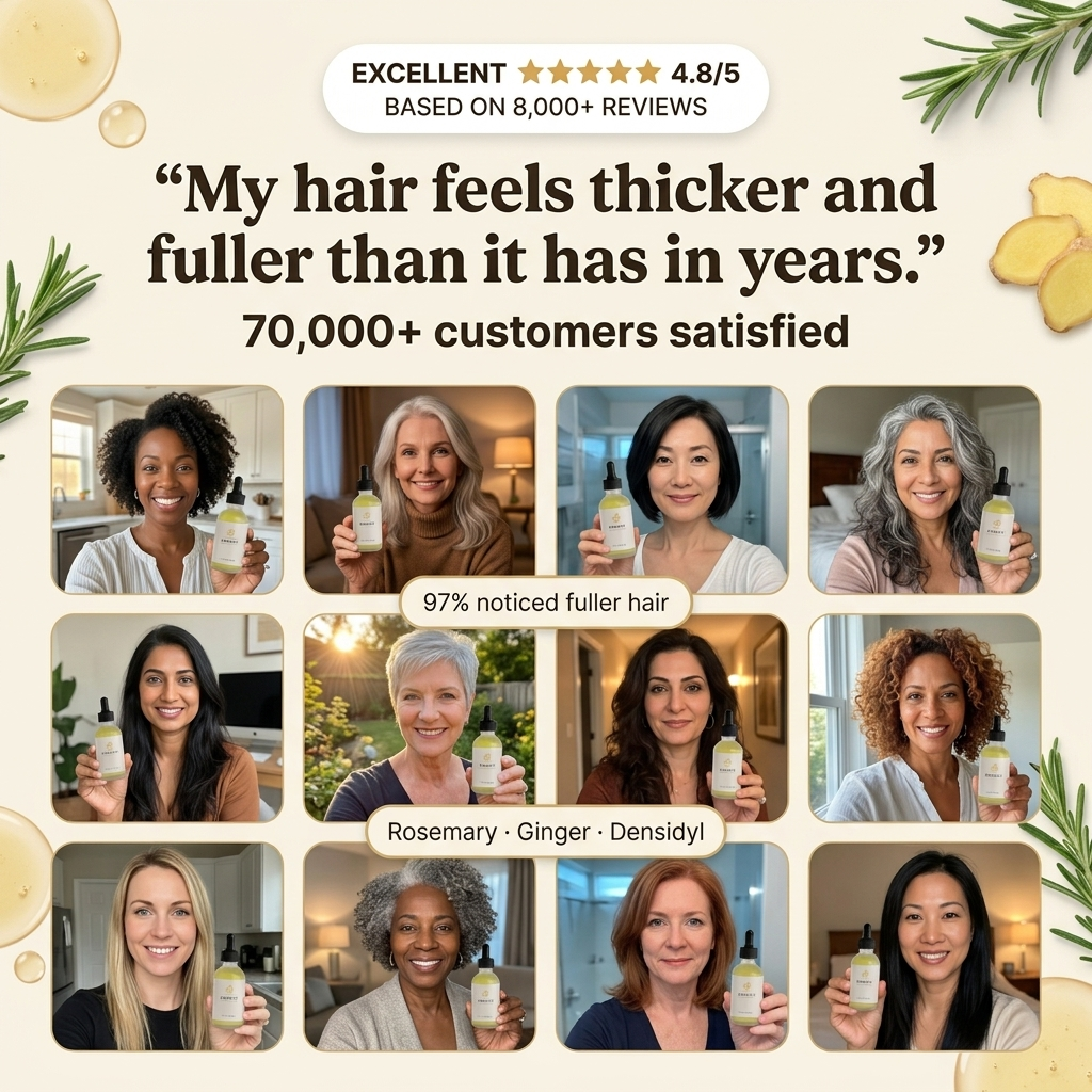 Densify hair thickening formula close-up