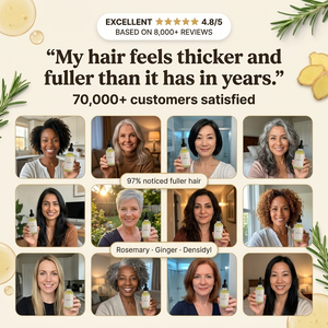 Densify hair thickening formula close-up