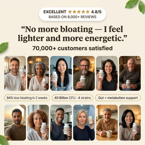 Probiotic 40 Billion capsule close-up and ingredients
