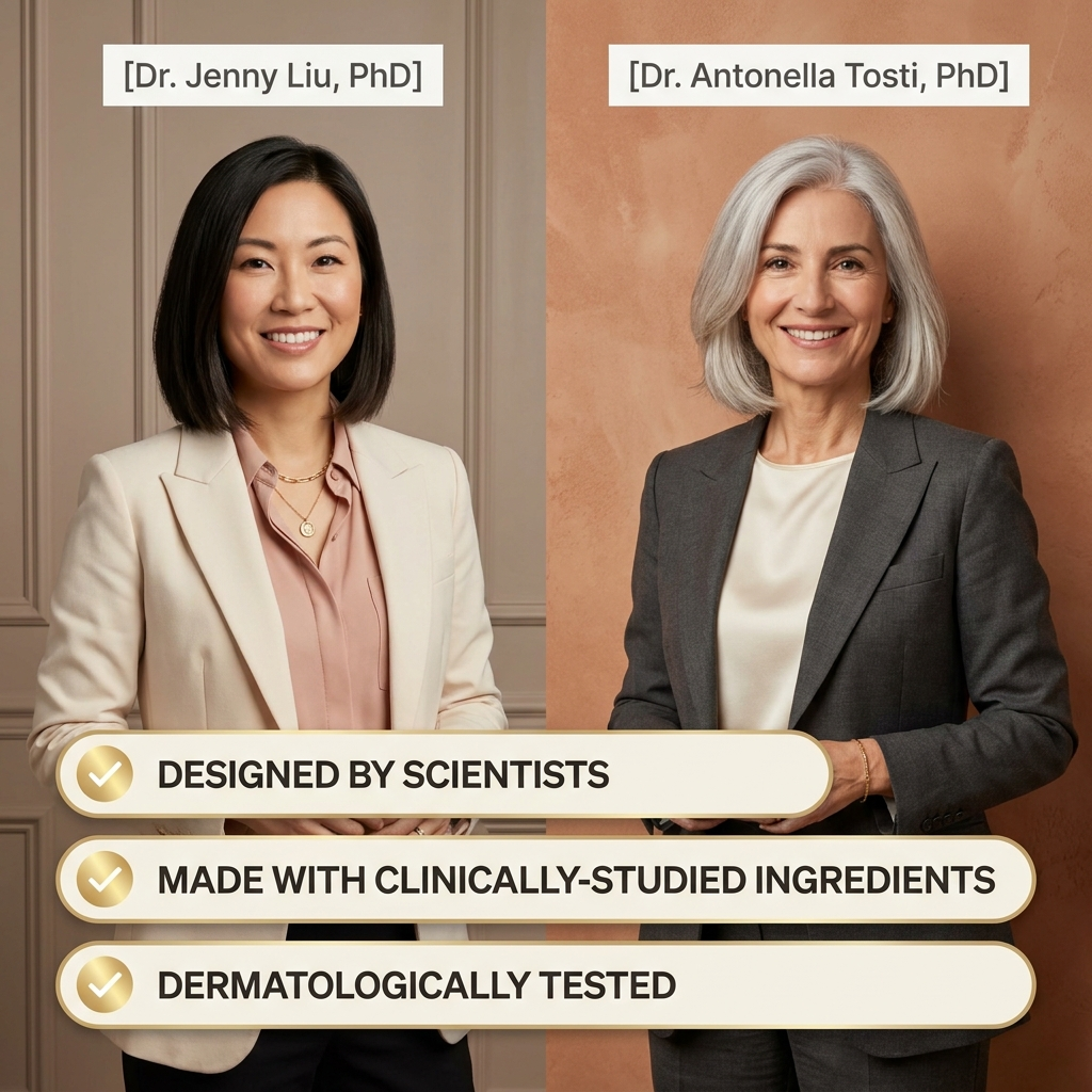 Densify hair supplement key ingredients close-up