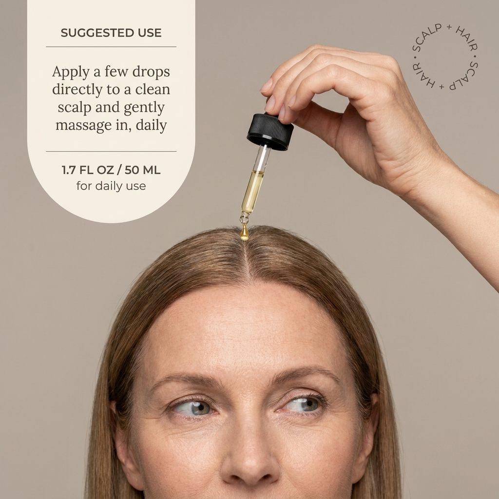 Densify hair growth supplement benefits infographic