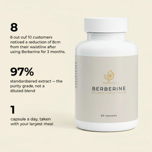 Berberine HCl 500mg metabolic support benefits