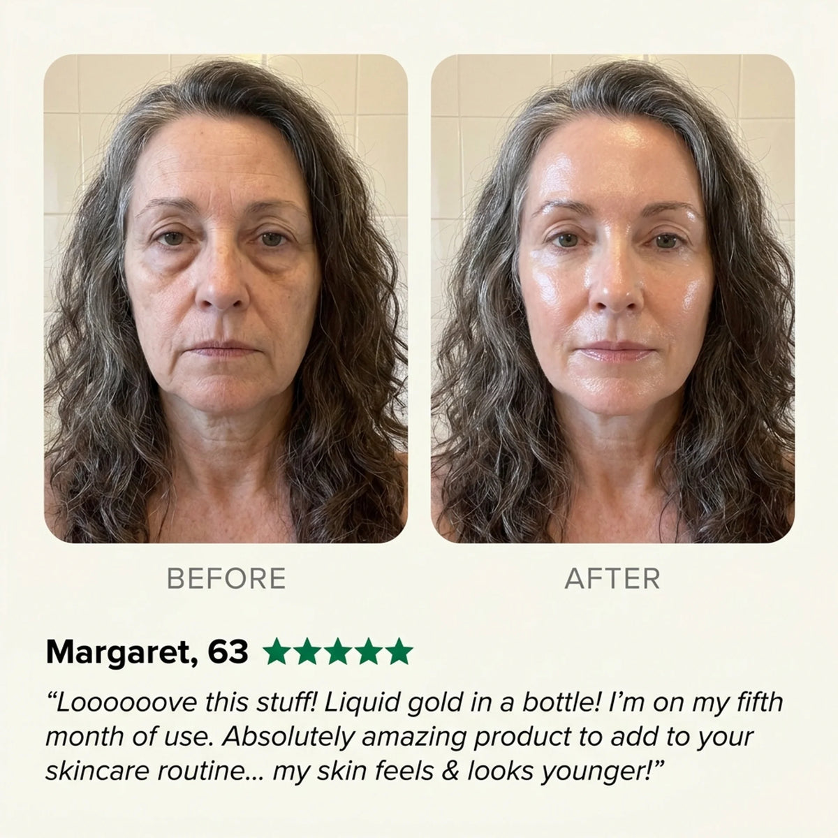 Étoile de Paris serum texture and application on skin